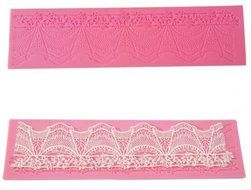 Lesirit Silicone Fondant Cake Decorating Mold Lace Chocolate Lace Mold Mat (B) N9