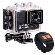 Wifi Full HD 1080P Waterproof Black Sport Camera Car Camcorder Remote Control Black N3