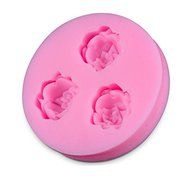 Mini 3 Roses Flower Shaped Food Grade Silicone Mold by uGen! Soap Ice Cake Mold. Sugarcraft Tool. Chocolate Candy...