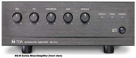 TOA Electronics BG-1120 PROFESSIONAL PA AMPLIFIER 120 W FIVE INPUT 70 VOLT / 8 OHM OUTPUT N4