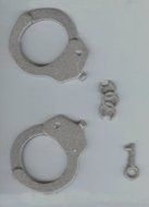 3-D Handcuffs Candy Mold