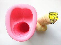 Wocuz WZ1162 Silicone Penis Mold Candle Mold Chocolate Mold Candy Mold Fondant Mold for Bachelorette Party,Medium N2