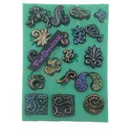 Funshowcase Sugarcraft Foliage Ferns Patterns Silicone Mold for Cake Cupcake Decorating, Crafting, Polymer Clay... N3