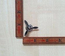 Silicone Mold Pilot Airplane Aviation Propeller Mould (32mm) Sugarcraft Jewelry N2