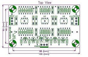 Electronics-Salon Stereo MC Phono RIAA Preamplifier Module Board, Preamp, OPA2134 N7