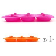 LoveS (2pcs) 6-Cavity Silicone Donut Baking Pan/Non-Stick Donut Mold, Dishwasher, Oven, Microwave, Freezer Safe N5