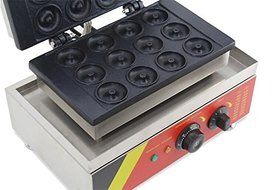 Open Kitchen NP-5 Commerical/Home Use 12pcs 110v 220v Electric Commercial 5cm Donut Doughnut Machine Maker Iron... N7