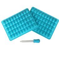 2 Pack 50 Cavity Silicone Gummy Bear Candy Chocolate Mold With a Bonus Dropper Making Cute Gift For Your Kids N3
