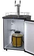 Kegco Kegerator Digital Beer Keg Cooler Refrigerator - Dual Faucet - D System N8