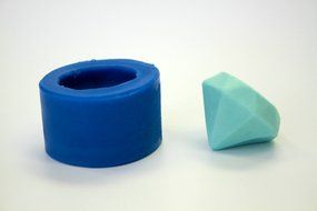 3D DIAMOND SILICONE MOLD FOR FONDANT, GUM PASTE, CHOCOLATE, HARD CANDY, FIMO, CLAY, SOAPS