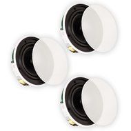 Theater Solutions TSQ670 In Ceiling 70 Volt 6.5" Speakers Quick Install 3 Speaker Set TSQ670-3S