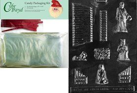 Cybrtrayd MdK25R-C121 Nativity Scene Christmas Chocolate Mold with Packaging Kit