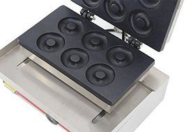 Open Kitchen NP-4 Commerical/Home Use 6pcs 110v 220v Electric Commercial 7.5cm Donut Doughnut Machine Maker Iron... N5