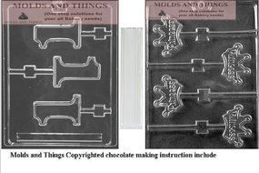 Princes Crown Pops chocolate candy mold ,Number 1 Lolly Chocolate Candy Mold with molding Instructions