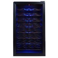 32 BTL Electric Wine Cooler Cellar Chiller Single Zone Blk AZ-ea45ec-75 N2