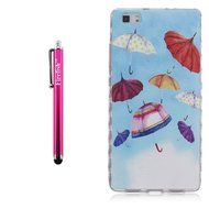 Huawei P8 Lite Case, Firefish Durable Soft TPU Back Case [Soft-Flex] Drop Protection Scratch-Resistant Cover Skin... N110
