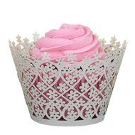 DZT1968(TM)50pcs Hollow Out Little Vine Lace Wrapper Cut Cupcake Wrapper Liner Baking Cup Muffin Case Trays Wedding... N5