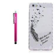 Huawei P8 Lite Case, Firefish Durable Soft TPU Back Case [Soft-Flex] Drop Protection Scratch-Resistant Cover Skin... N116