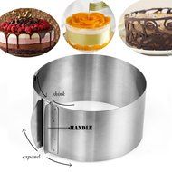 Yoofor Adjustable Stainless Steel Cake Ring 6-12 inch N2