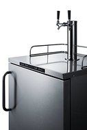 Summit SBC635MOS7TWIN Freestanding commercially listed dual tap outdoor beer dispenser, auto defrost with digital... N2