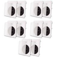 Acoustic Audio MT8 In Wall 8" Speaker 5 Pair Pack 2 Way Home Theater 3000 Watt MT8-5PR