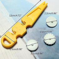 Embosser 3 Wheel Fondant Cake Icing Decorating Sugarcraft Cutter Mold Plastic N2