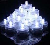 RioRand&reg; Set of 36 Submersible Waterproof Underwater LED Candles Famaless Safety Tea Lights for Decoration Wedding... N3