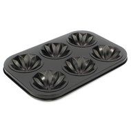 Ezeso 6-Cup Mini Diamond Print Cake Fluted Bundt Pan Mold N3