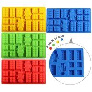 Gwogo Minifigure Building Brick Silicone Ice Tray Candy Chocolate Mold - for Lego Lovers(2 Pcs) N14