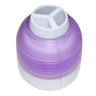 3-Color Coupler Icing Piping Bag Nozzle Converter Decorating Kit for Cupcake Fondant Cookie (Pack of 1) N3