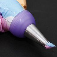 3-Color Coupler Icing Piping Bag Nozzle Converter Decorating Kit for Cupcake Fondant Cookie (Pack of 1) N5