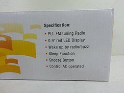 PSWholesale PLL FM Radio Digital Alarm Clock N3