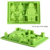 Gwogo Minifigure Building Brick Silicone Ice Tray Candy Chocolate Mold - for Lego Lovers(2 Pcs) N19