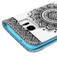 S7 Edge Case,Samsung Galaxy S7 Edge Case - Wallet Folio Flip Premuim PU Leather Case Colorful Print Design with... N22