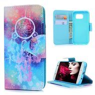 S7 Edge Case,Samsung Galaxy S7 Edge Case - Wallet Folio Flip Premuim PU Leather Case Colorful Print Design with... N23