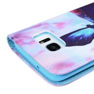 S7 Edge Case,Samsung Galaxy S7 Edge Case - Wallet Folio Flip Premuim PU Leather Case Colorful Print Design with... N26