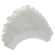 TOOGOO(R)10 Pcs Sea shells cupcake wrappers,16 colours UK seller(White) N4