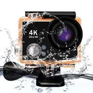 Maifang Ultra HD 4K WIFI Sport Action Camera 12MP 2 Inch Full HD 1080P 60FPS Waterproof Diving Camera with 2 Batteries... N4