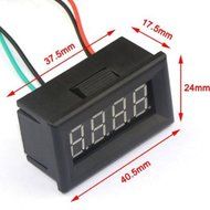 RioRand 0.36" 0-300A DC Ammeter Mini Panel Current Meter Blue LED Tester Digital Amperemeter N3