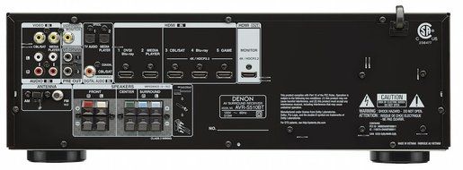 Denon AVR-S510BT Bundle 5.2 Channel Full 4K Ultra HD A/V Receiver NOW BUNDLED WITH Polk Audio (2)TSI400 Floostanding...