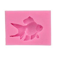 Let'S Diy Goldfish 3D Fondant Cake Molds 9x6.8x1.1 cm Bakeware Chocolate Moulds Silicone Mold Candle Soap Mould N4