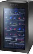 Insignia - 34-Bottle Wine Cooler with Wine Tote - Black
