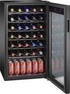 Insignia - 34-Bottle Wine Cooler with Wine Tote - Black N4