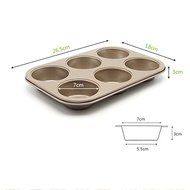 MARX 6 Cups Nonstick Regular Muffin Pan Cake Cupcake Mold Cheesecake Sringform pan (1) N2