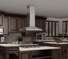 900 CFM Island Range Hood Size: 6.8" H x 30" W x 24" D N2