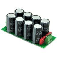 Electronics-Salon 1PCS Capacitor Filter Bare PCB, Support 8pcs D30mm Electrolytic Capacitors. N6