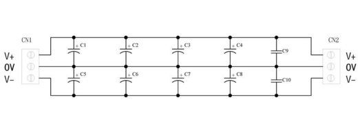 Electronics-Salon 1PCS Capacitor Filter Bare PCB, Support 8pcs D30mm Electrolytic Capacitors. N7