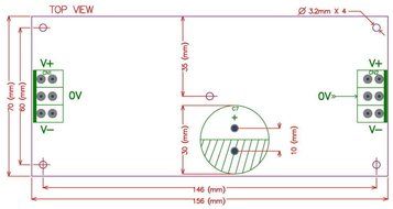 Electronics-Salon 1PCS Capacitor Filter Bare PCB, Support 8pcs D30mm Electrolytic Capacitors. N8