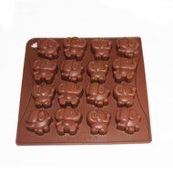 X-Haibei Cute Elephant Dumbo Chocolate Candy Soap Jello Silicone Mold N2