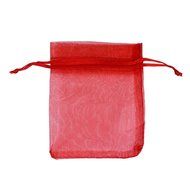 Candy Small Bag DZT1968&reg; 100pcs Organza Wedding Party Decoration Gift Candy Sheer Bags Pouches (Black) N14